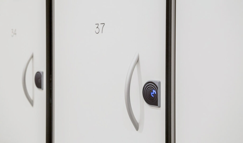 Metra RFID Reader on Door Lockers - Smart Cards
