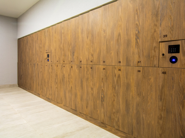 RFID Lock Woodgrain Smart Locker