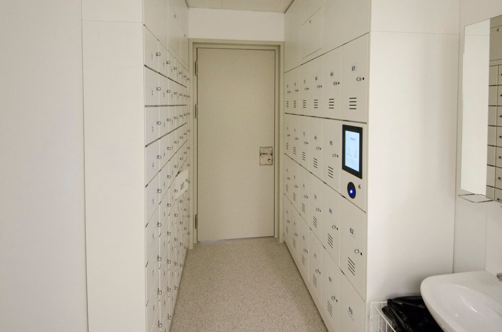 Healthcare Lockers with Badge Access