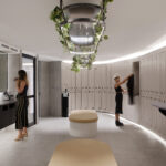 Modern Locker Room with Biometric Access